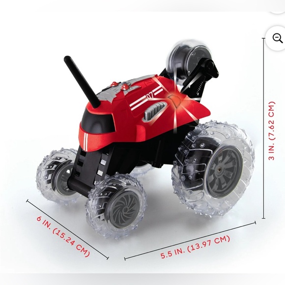 SHARPER IMAGE Thunder Tumbler Mini Spinning Stunt  Truck w Remote Control